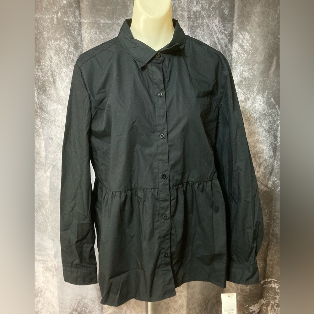 Ophelia Roe womens high low shirt large